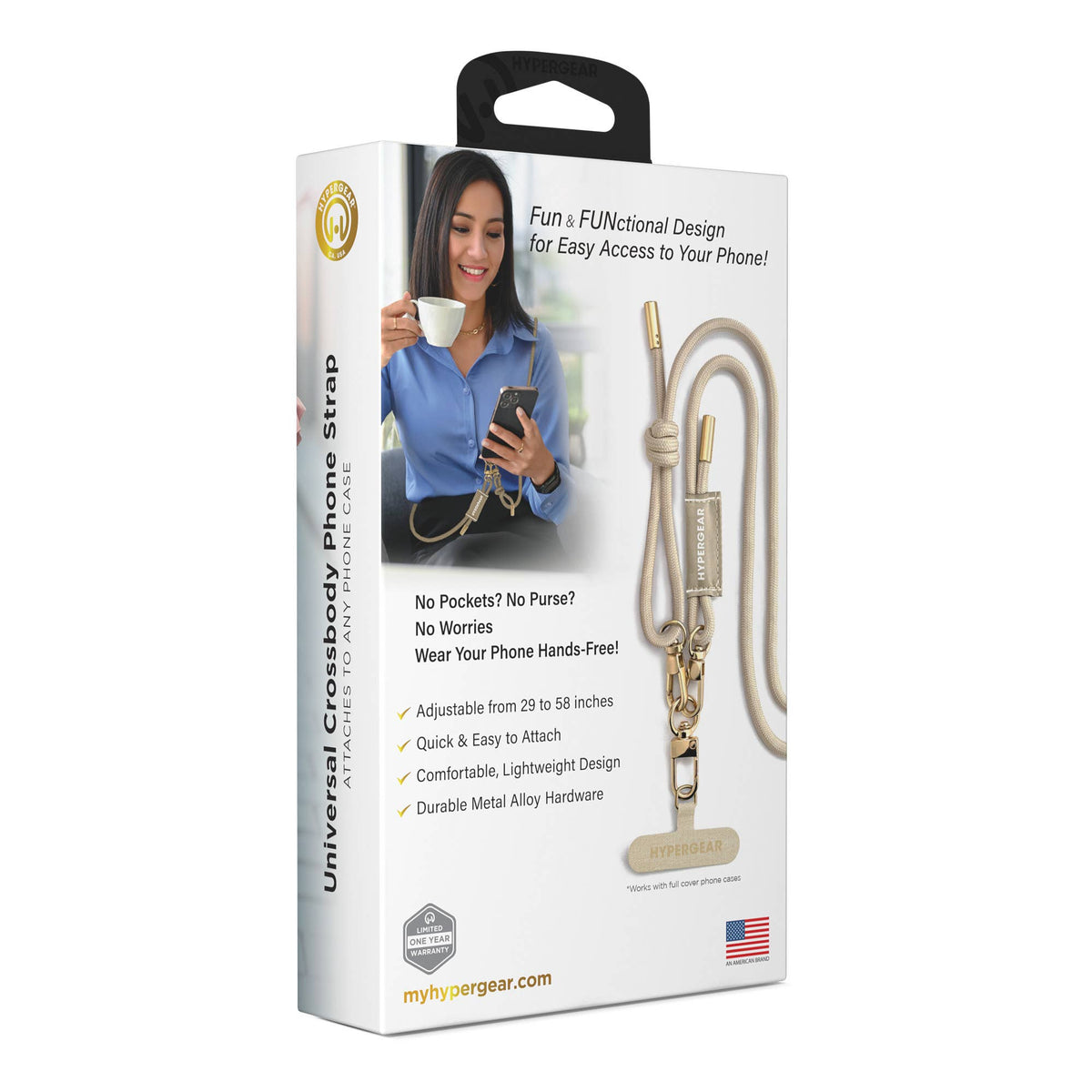 Linked Up Braided Crossbody Phone Strap