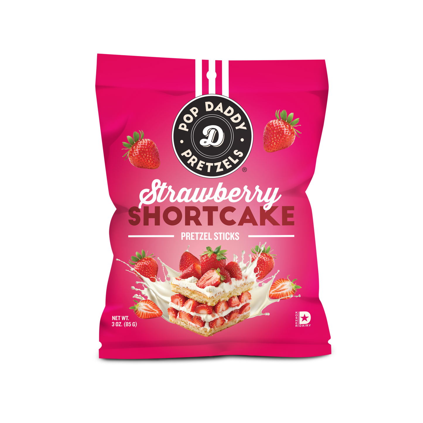 Strawberry Shortcake Pretzel Sticks