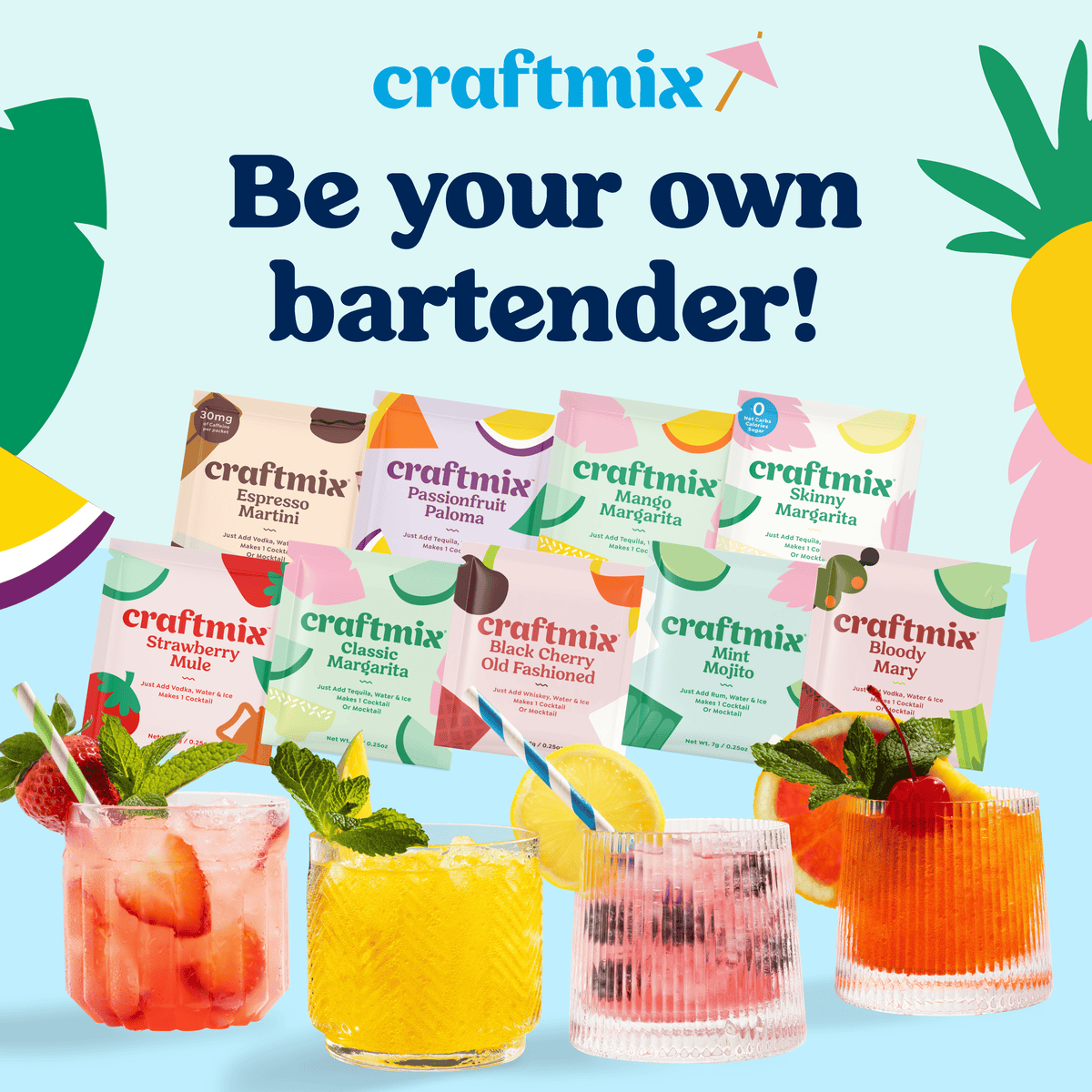 Cocktail & Mocktail Mixer Variety Pack