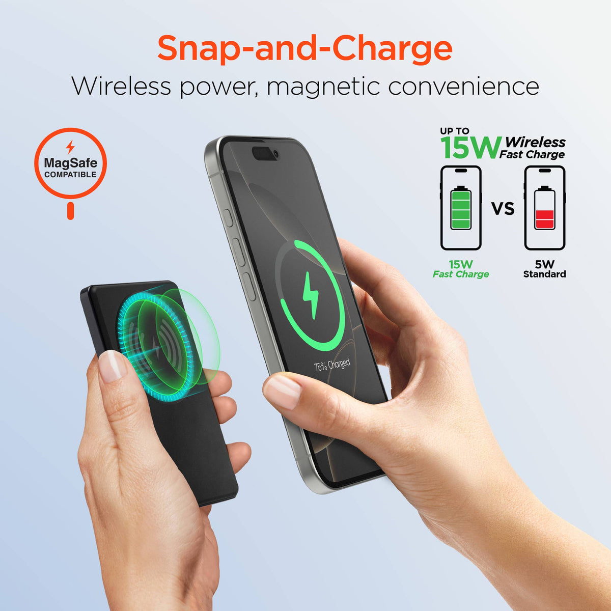 Snap & Go 5K Magnetic Power Bank
