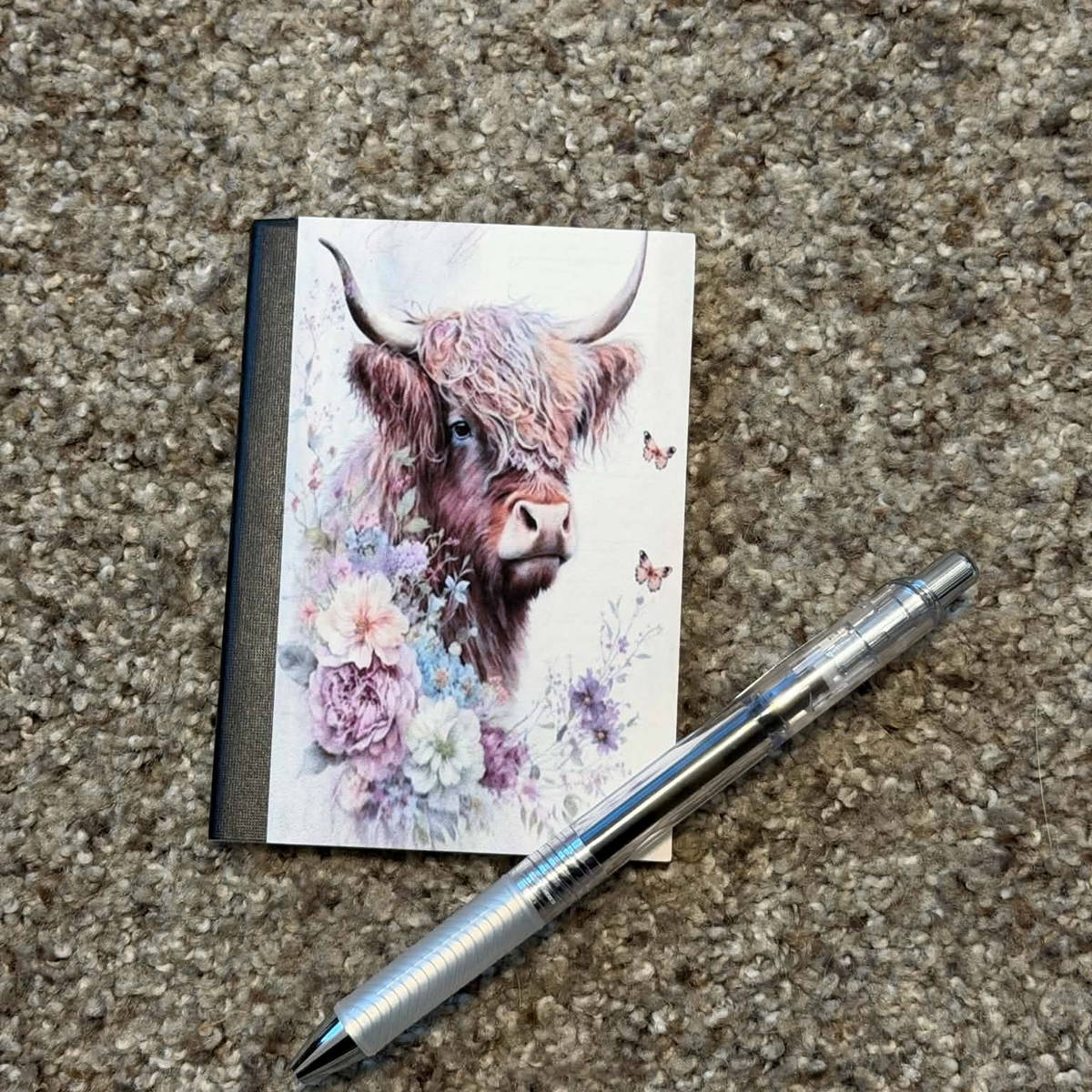 Highland in Bloom Mini Notebook