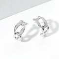 Linked in Sparkle Mini Hoop Earrings