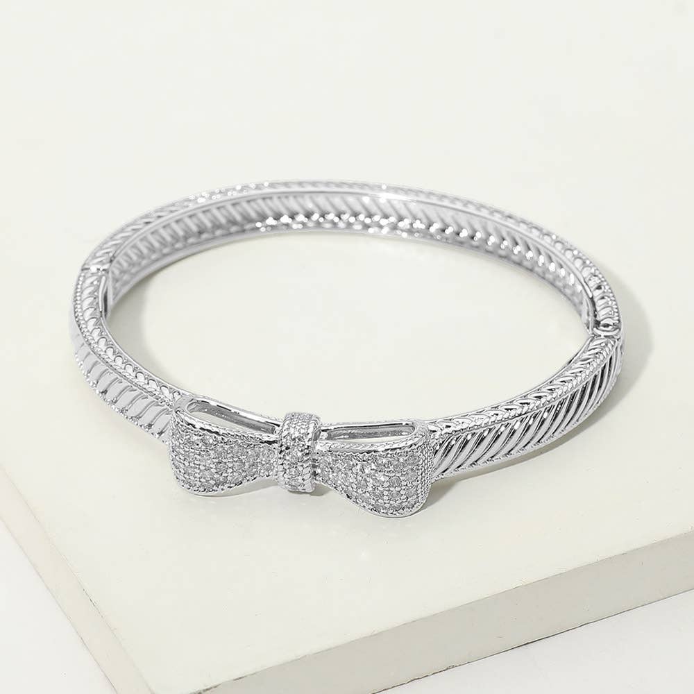 Tied with a Bow Bangle Bracelet
