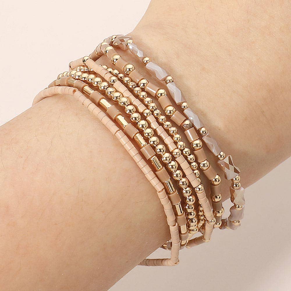 Golden Sand Beaded Bracelets