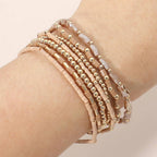 Golden Sand Beaded Bracelets