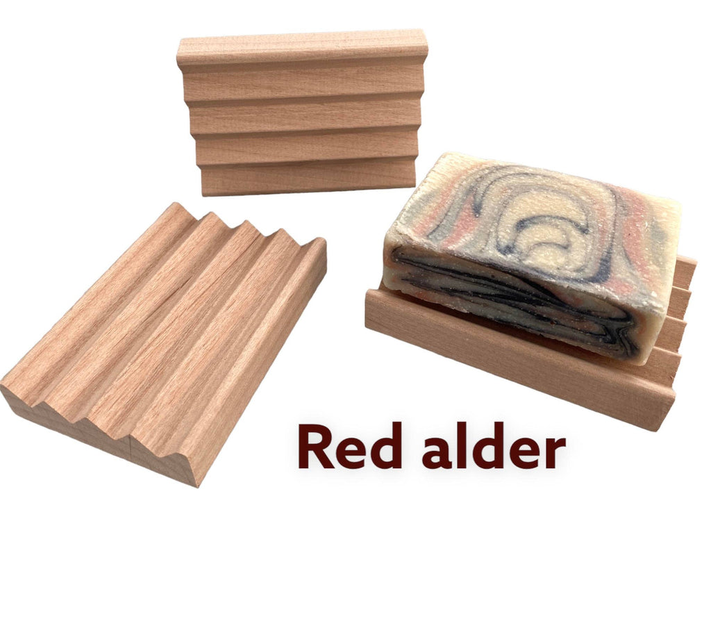 Red Alder Wooden Soap Dish