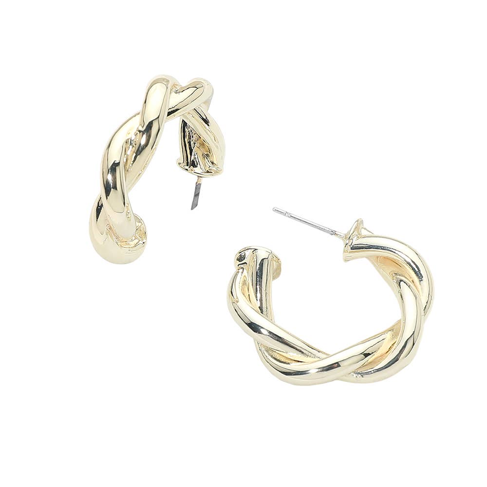 The Perfect Twist Hoop Earrings