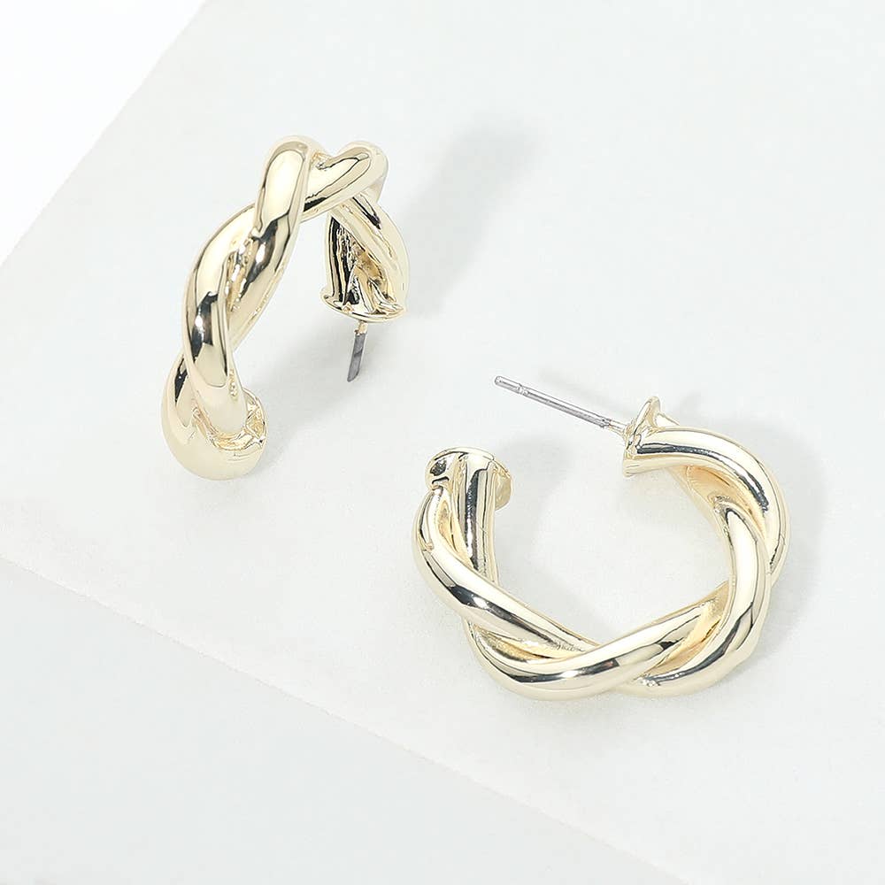 The Perfect Twist Hoop Earrings