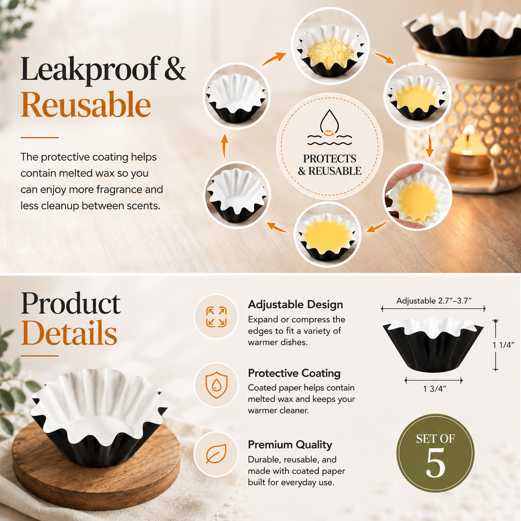 Wax Warmer Liners | Set of 5