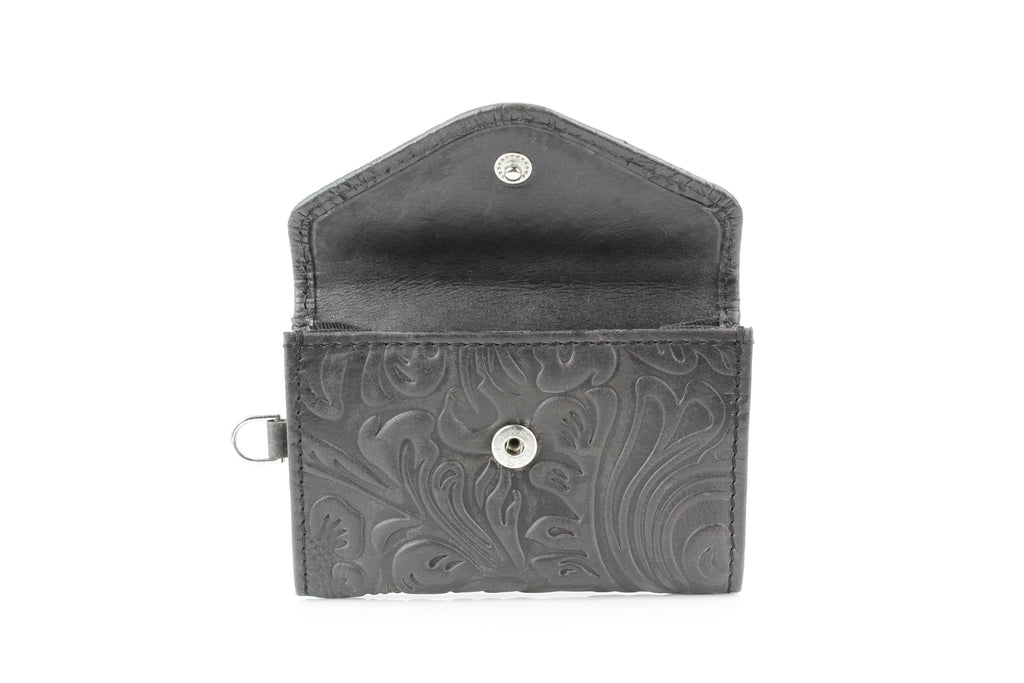 Wildflower Trails Mini Leather Wristlet