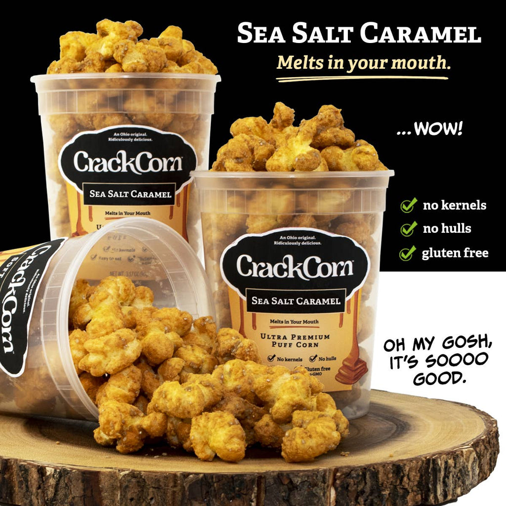Crack Corn Sea Salt Caramel Puffy Pop