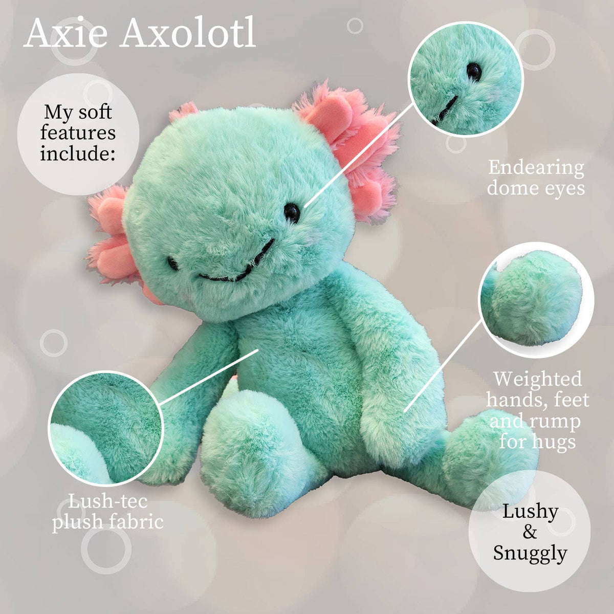 World's Softest Axie Axolotl Lushee Plush