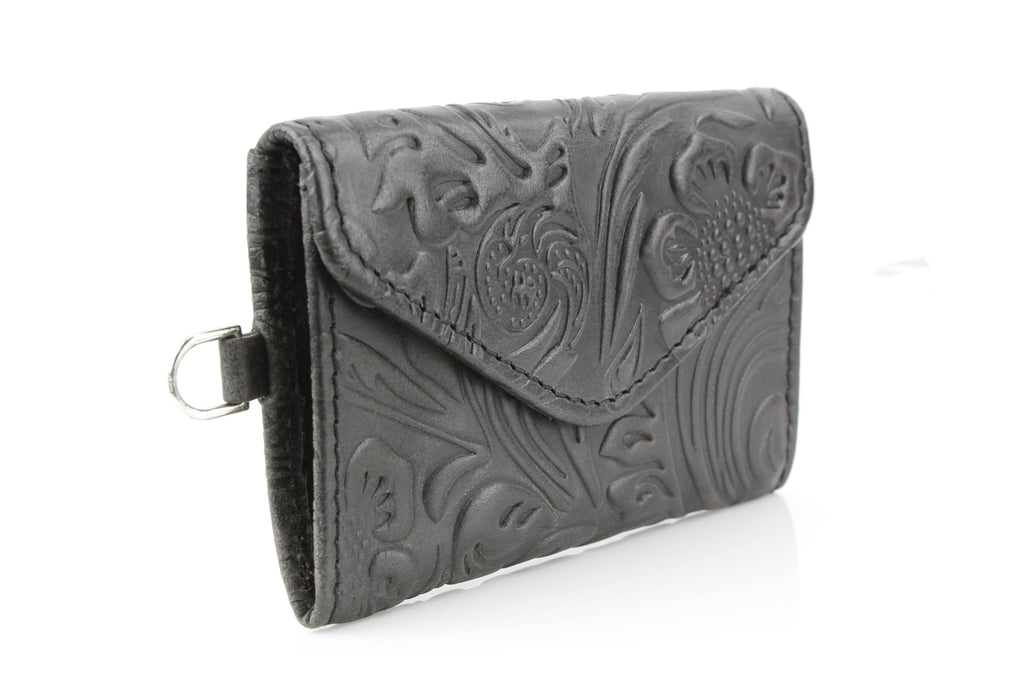 Wildflower Trails Mini Leather Wristlet