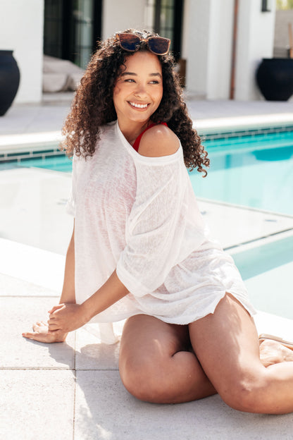 Oversized Sheer Tunic Top