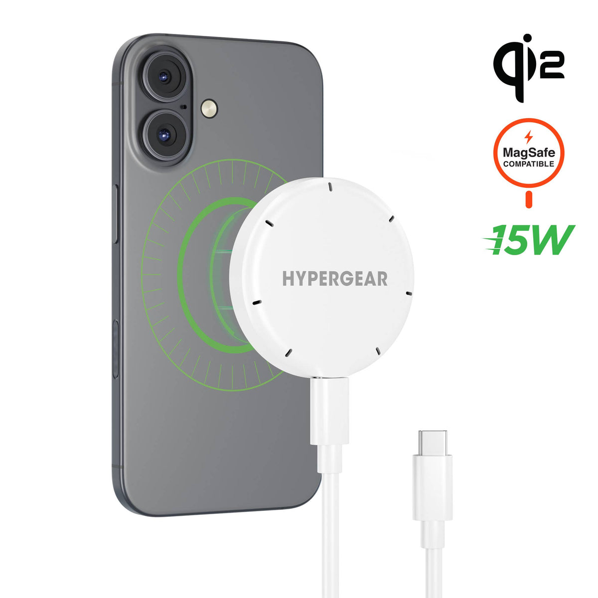 Snap & Charge 15W Magnetic Wireless Charger