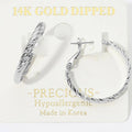Silver Detail Hoop Earrings