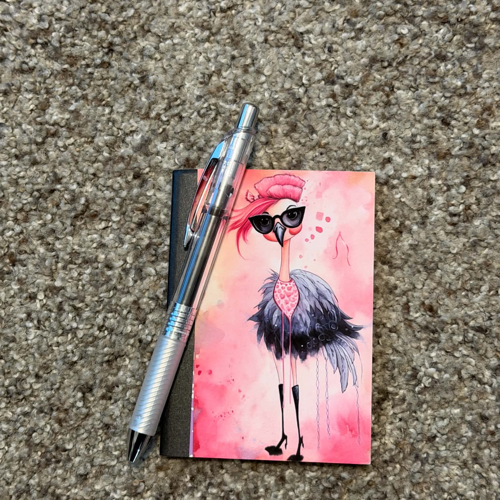 Too Cool to Flock Mini Notebook