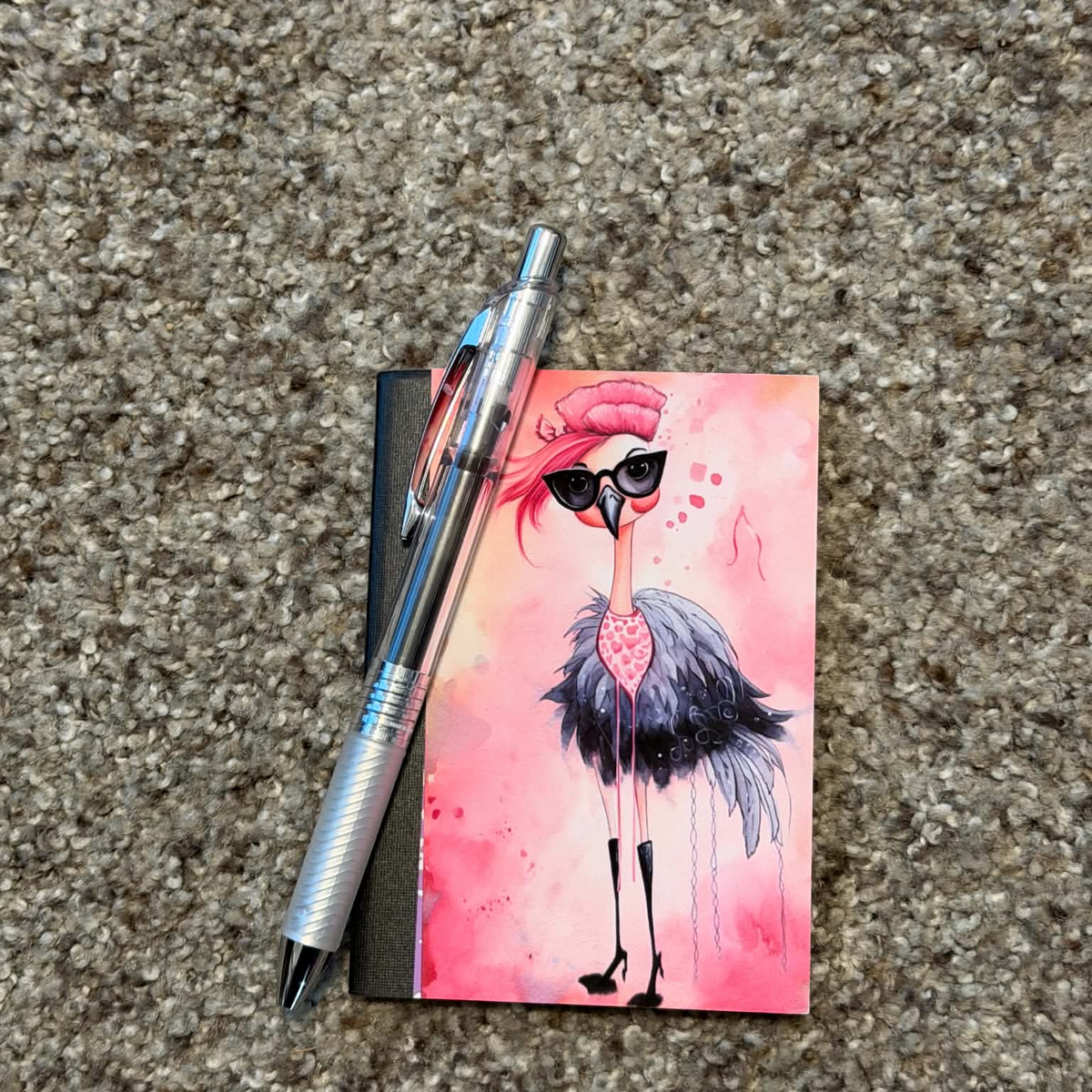 Too Cool to Flock Mini Notebook