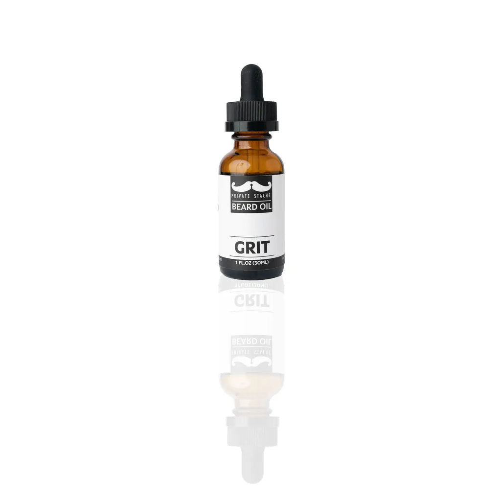 Grit Beard Oil & Peachwood Comb Set