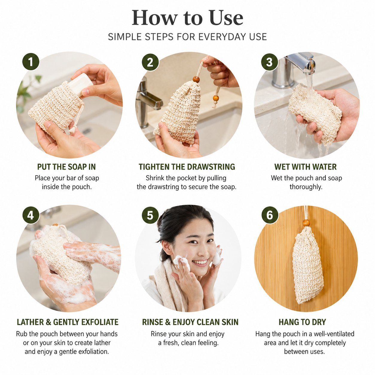 Natural Sisal Soap Saver