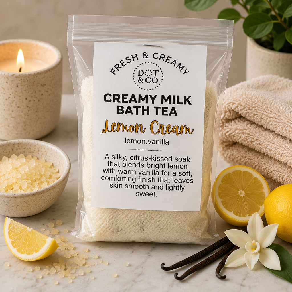 Lemon Cream Creamy Milk Bath Tea