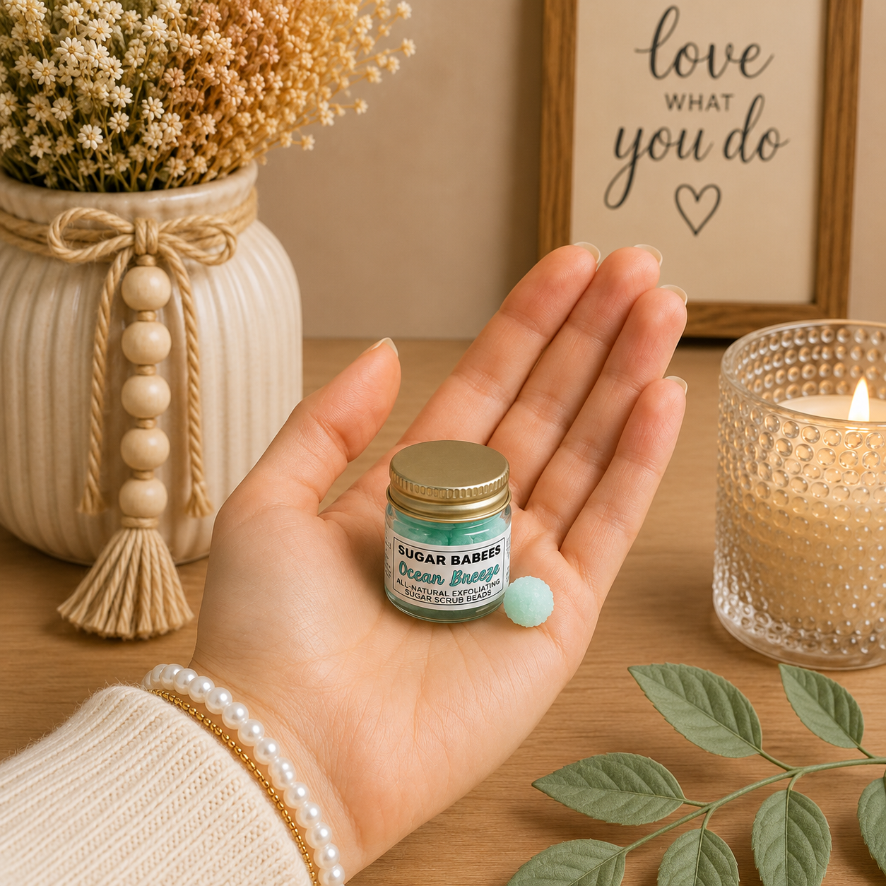 Ocean Breeze Sugar Babees Sugar Scrub Beads
