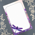 Violet Wings Notepad