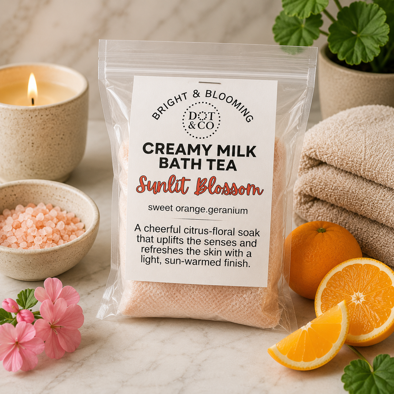 Sunlit Blossom Creamy Milk Bath Tea