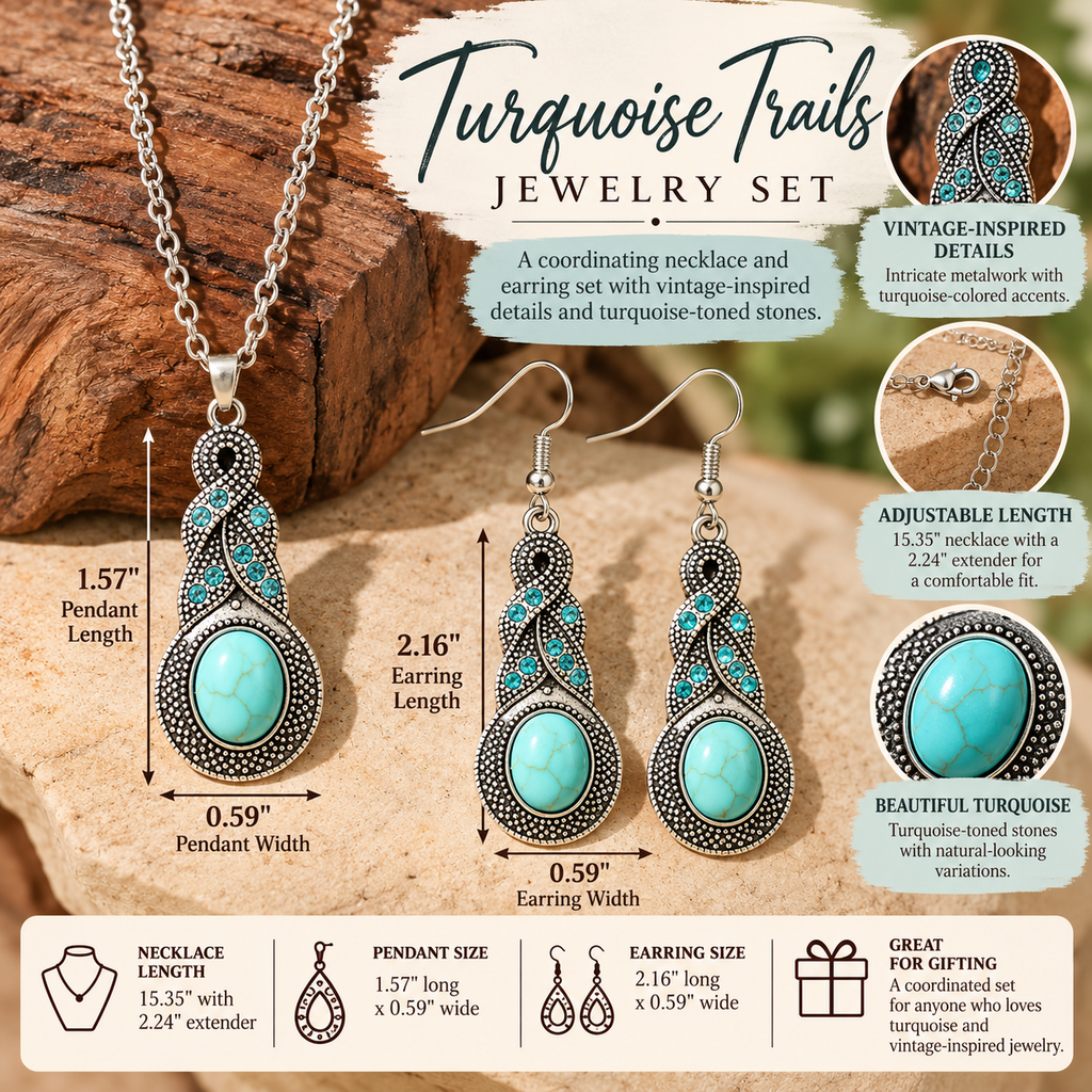 Turquoise Trails Jewelry Set