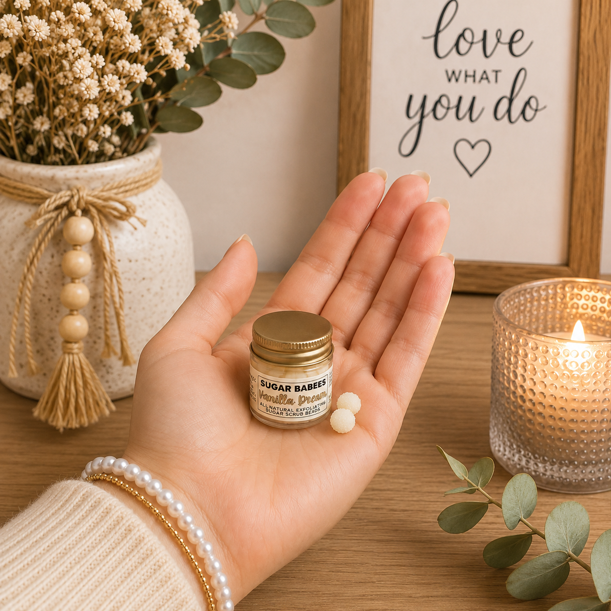 Vanilla Dream Sugar Babees Sugar Scrub Beads