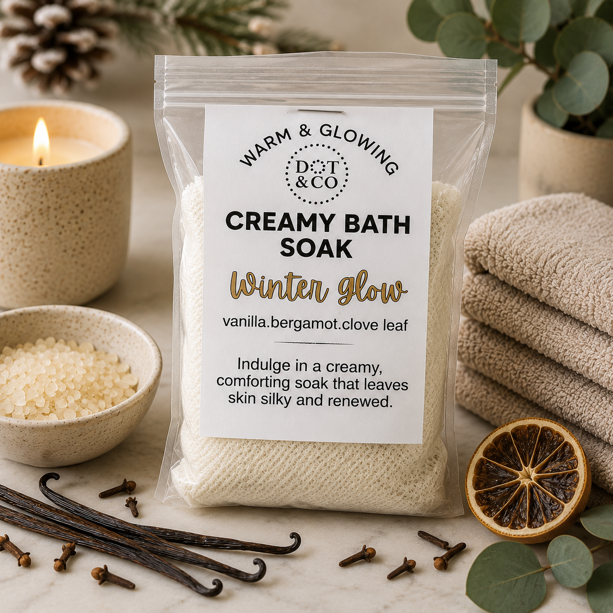 Winter Glow Creamy Milk Bath Tea
